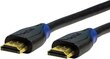 HDMI Kaabel Ethernetiga LogiLink CH0063 3 m Must hind ja info | Juhtmed ja kaablid | hansapost.ee