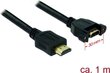 Delock 85102, HDMI, 1 m hind ja info | Juhtmed ja kaablid | hansapost.ee