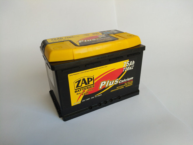 Aku ZAP Plus (- +) 75Ah 720A hind ja info | Autoakud | hansapost.ee