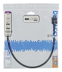 Deltaco HDMI-1005D, HDMI, 0.5m hind ja info | Juhtmed ja kaablid | hansapost.ee