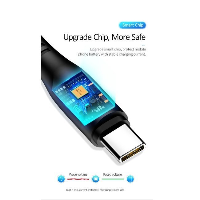 Kaabel Usams SJ267USB01, USB A - USB C, 1 m цена и информация | Juhtmed ja kaablid | hansapost.ee