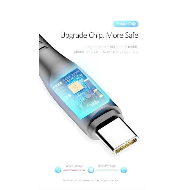 Kaabel Usams SJ267USB02, USB A - USB C, 1 m цена и информация | Juhtmed ja kaablid | hansapost.ee