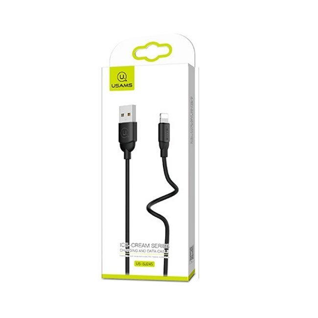 Usams SJ245USB01, USB B - Lightning 8pin, 1 m цена и информация | Juhtmed ja kaablid | hansapost.ee