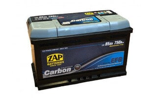 Аккумулятор ZAP Carbon EFB 85Ah 750A цена и информация | Аккумуляторы | hansapost.ee