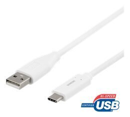 Deltaco USBC-1009M, USB-C, USB-A, 1м цена и информация | Кабели и провода | hansapost.ee