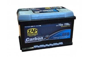 ZAP Carbon EFB 75Ah 720A aku цена и информация | Аккумуляторы | hansapost.ee