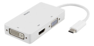 Deltaco USBC-HDMI15, USB-C, HDMI, DVI, VGA hind ja info | USB adapterid ja jagajad | hansapost.ee