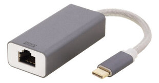 Deltaco USBC-GIGA5, USB-C, RJ45, 0.06m hind ja info | USB adapterid ja jagajad | hansapost.ee