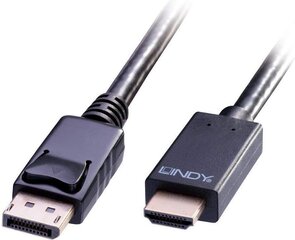 КАБЕЛЬ DISPLAY PORT TO HDMI 5M/36924 LINDY цена и информация | Кабели и провода | hansapost.ee