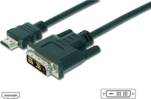 Digitus AK-330300-050-S, HDMI/DVI-D, 5 m hind ja info | Juhtmed ja kaablid | hansapost.ee