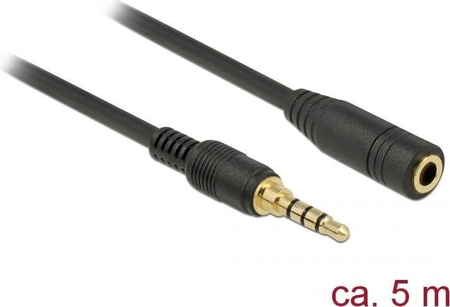 Delock 85635, Aux Aux 3.5 mm, 5 m цена и информация | Juhtmed ja kaablid | hansapost.ee