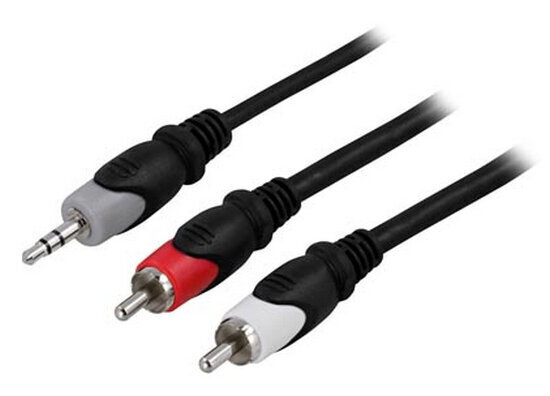 Deltaco MM-139, 3,5 mm/RCA, 1 m цена и информация | Juhtmed ja kaablid | hansapost.ee