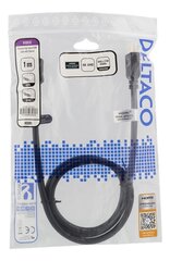 Deltaco HDMI-1010D, HDMI, 1 м цена и информация | Кабели и провода | hansapost.ee
