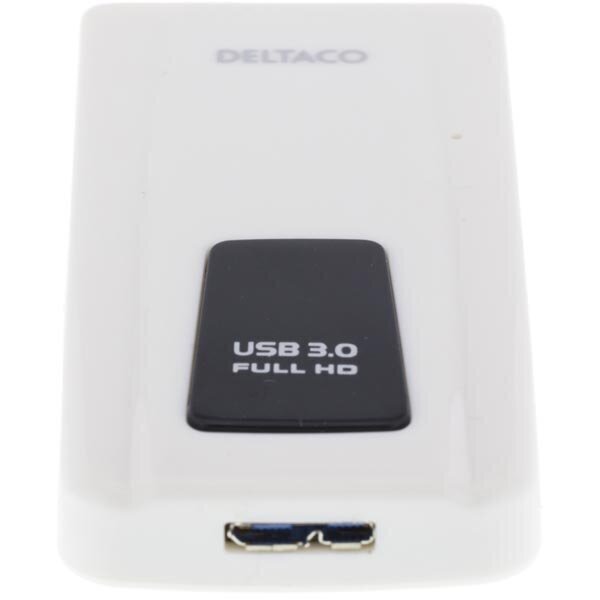 Deltaco USB3-DVI, USB-A/DVI-I/HDMI/VGA цена и информация | Juhtmed ja kaablid | hansapost.ee