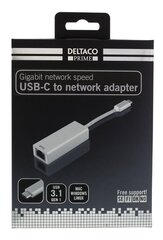 Võrguadapter Deltaco Prime USBC-1077, RJ45/USB-C price and information | Wires and cables | hansapost.ee