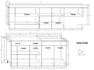 Köögikappide komplekt Viza Plus, helepruun hind ja info | Köögimööbli komplektid | hansapost.ee
