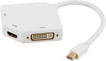 Deltaco DP-MULTI2, Mini DP/DVI/HDMI/DP, 0.2 м