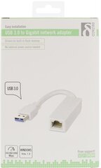 Deltaco USB3-GIGA4, USB-A/RJ45 цена и информация | Кабели и провода | hansapost.ee
