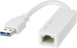 Deltaco USB3-GIGA4, USB 3.0, RJ45 цена и информация | Juhtmed ja kaablid | hansapost.ee