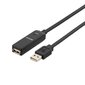 Deltaco USB2-EX10M, USB 2.0, 10m hind ja info | Juhtmed ja kaablid | hansapost.ee