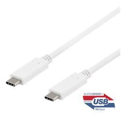 Deltaco USBC-1407, USB-C, 1 m цена и информация | Кабели и провода | hansapost.ee