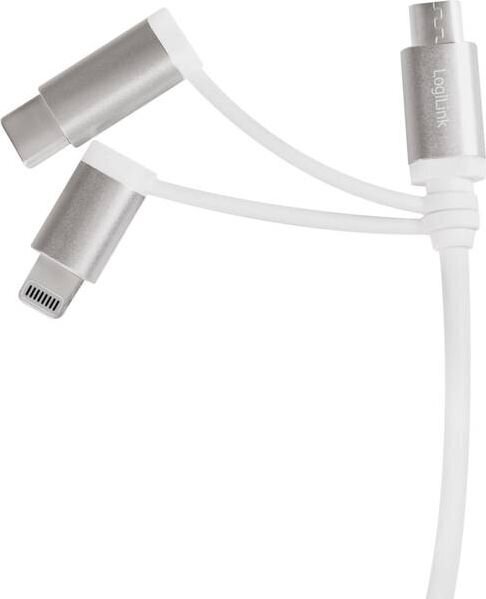 LogiLink CU0126 1 m USB-A/Micro-USB+USB+Lightning kaabel hind ja info | Juhtmed ja kaablid | hansapost.ee