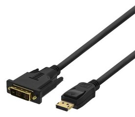 Deltaco DP-2022, DisplayPort, DVI-D, 2m hind ja info | Juhtmed ja kaablid | hansapost.ee