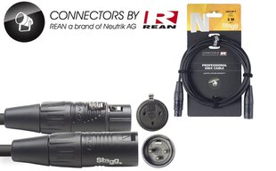 Stagg NDX3R-3, XLR, 3 м цена и информация | Кабели и провода | hansapost.ee