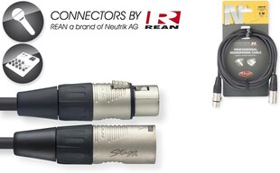 Stagg NMC3R, XLR, 3 m hind ja info | Juhtmed ja kaablid | hansapost.ee