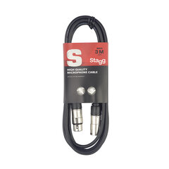 Stagg SMC3, XLR, 3 m hind ja info | Juhtmed ja kaablid | hansapost.ee