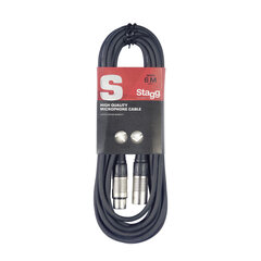 Stagg SMC6, XLR, 6 m hind ja info | Juhtmed ja kaablid | hansapost.ee