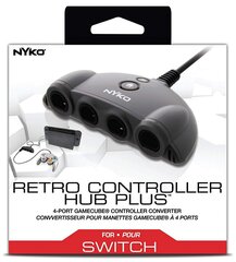 Nintendo Switch Nyko Retro Controller Hub Plus - 4-Port GameCube Controller Converter hind ja info | USB adapterid ja jagajad | hansapost.ee