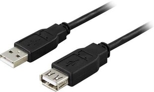 Deltaco USB2-14S, USB-A, 5 m hind ja info | Juhtmed ja kaablid | hansapost.ee