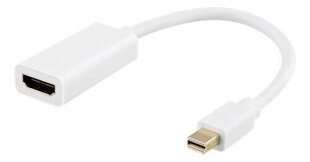 Deltaco DP-HDMI46, Mini DisplayPort, HDMI, 0.2m hind ja info | Juhtmed ja kaablid | hansapost.ee