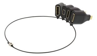Deltaco USBC-AR1, USB-C/VGA/HDMI hind ja info | Juhtmed ja kaablid | hansapost.ee