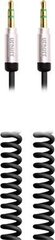 YENKEE YCA 402 BSR, Audio AUX, спиральный, стерео 2x3,5 мм (папа-папа), 1,8 м цена и информация | Кабели и провода | hansapost.ee