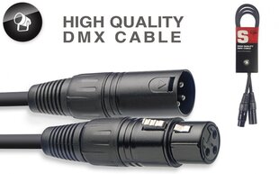 DMX kaabel Stagg XLR/f - XLR/m 1.5m hind ja info | Juhtmed ja kaablid | hansapost.ee