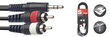 Stagg 3.5mm TRS - 2 x RCA, 3m цена и информация | Juhtmed ja kaablid | hansapost.ee