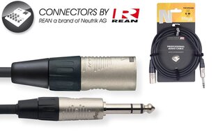 Stagg REAN 6.35mm Jack TRS - XLR /m 6m цена и информация | Кабели и провода | hansapost.ee