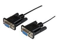 STARTECH 1m Black DB9 Null Modem Cable цена и информация | Кабели и провода | hansapost.ee