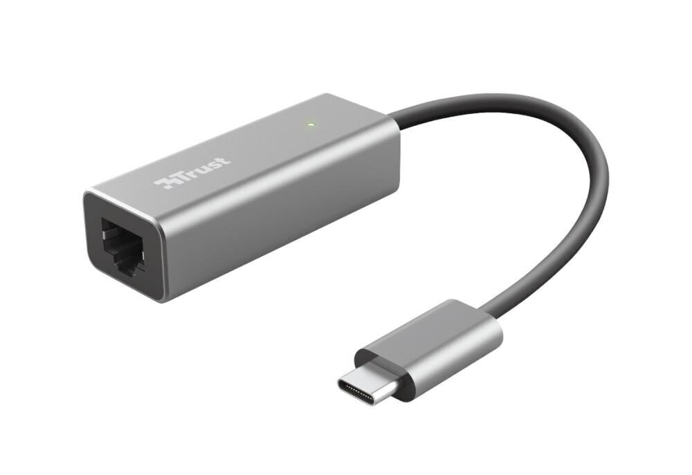 Adapter Trust Dalyx USB-C/RJ45, 10 cm hind ja info | USB adapterid ja jagajad | hansapost.ee