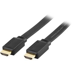 DELTACO HDMI-1050, HDMI kaabel, 5m, 19 pin ha-ha цена и информация | Кабели и провода | hansapost.ee