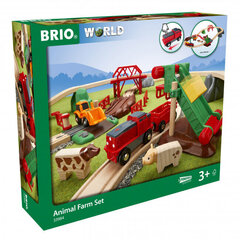 Комплект с железнодорожными путями Brio Animal Farm, 33984 цена и информация | BRIO RAILWAY Товары для детей и младенцев | hansapost.ee