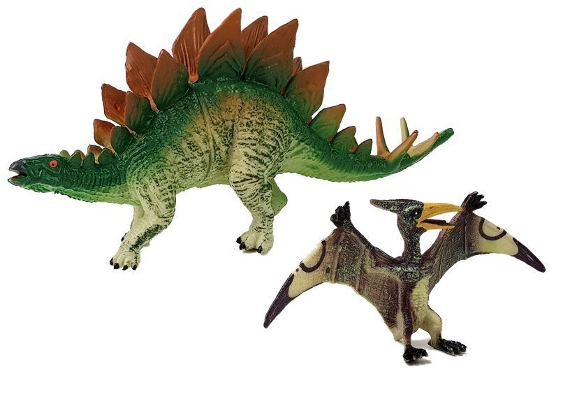 Dinosauruste kujude komplekt "Stegosaurus and Pteranodon" price and information | Mänguasjad poistele | hansapost.ee