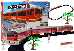 Игрушечный поезд с рельсами City Train 28 элементов цена и информация | Игрушки для мальчиков | hansapost.ee