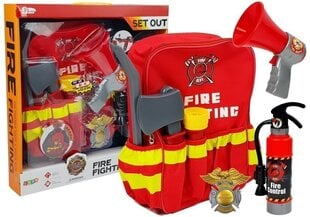 Комплект пожарного с рюкзаком и аксессуарами цена и информация | Игрушки для мальчиков | hansapost.ee