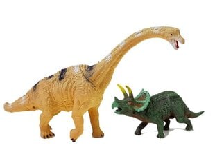 Dinosauruste komplekt Brachiosaurus ja Triceratops цена и информация | Игрушки для мальчиков | hansapost.ee