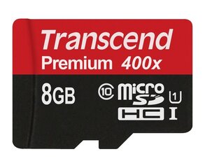 Transcend TS8GUSDU1 hind ja info | Fotoaparaatide mälukaardid | hansapost.ee