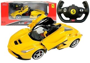 Auto Ferrari Rastar koos kaugjuhtimispuldiga 1:14, kollane hind ja info | Mänguasjad poistele | hansapost.ee