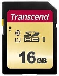 Memory SDHC 16GB UHS-I/C10 TS16GSDC500S Transcend цена и информация | Fotoaparaatide mälukaardid | hansapost.ee